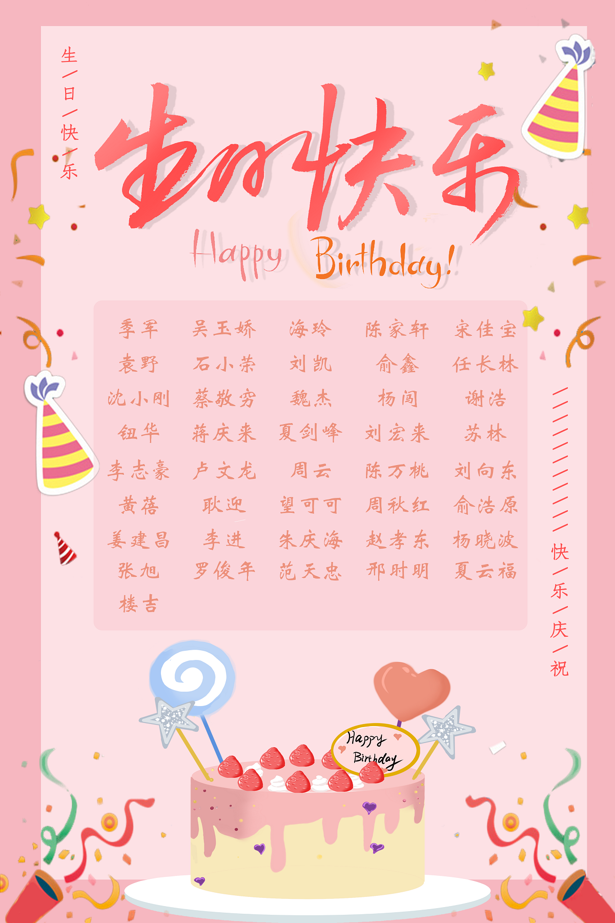 【生日祝?！抗ё?月生日的員工生日快樂！