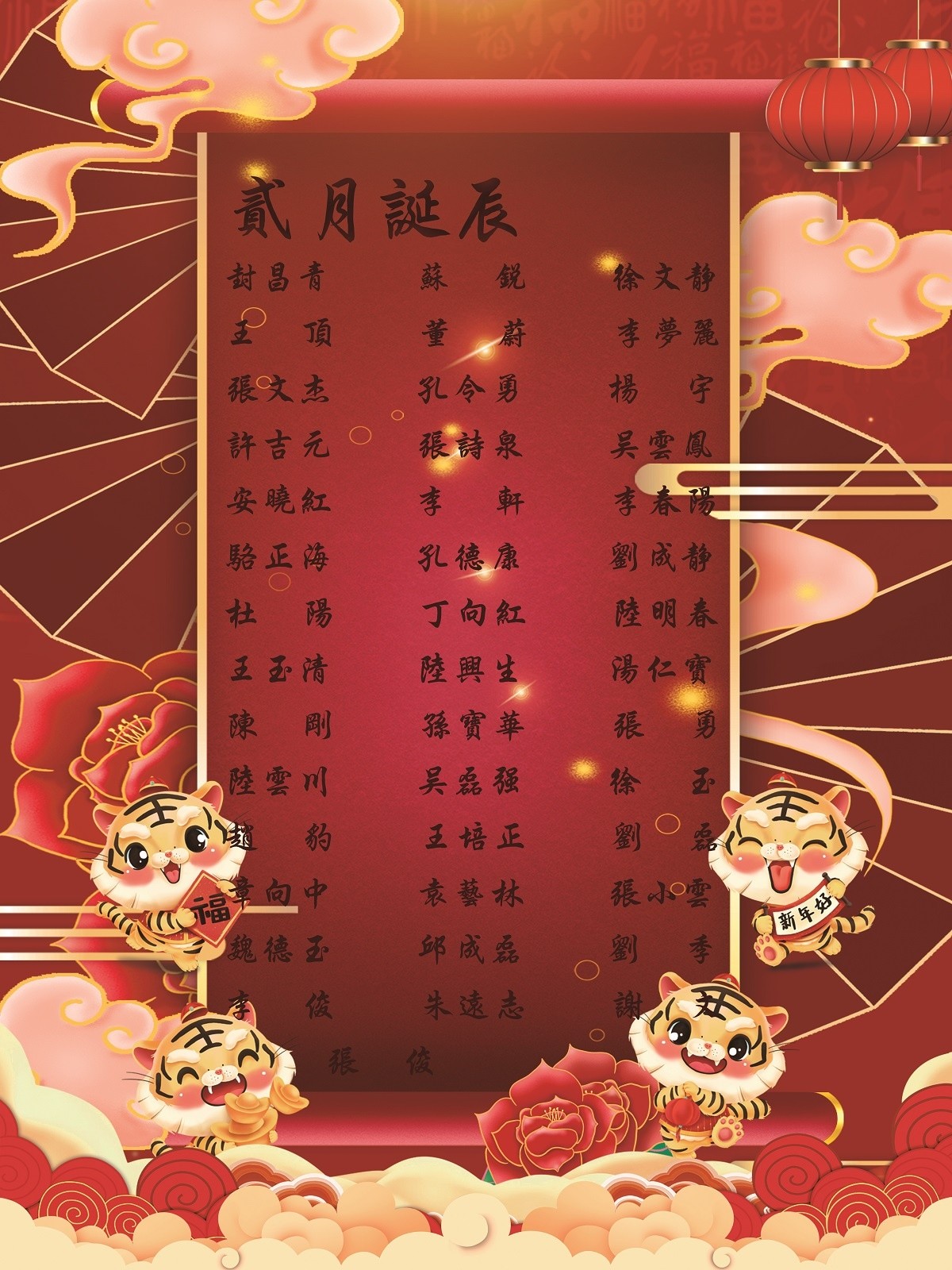 【生日祝?！抗ё?2月生日的員工生日快樂！